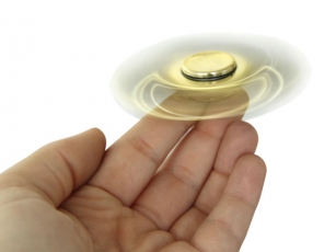 Turbo Spinner Metallic Look Farbig
