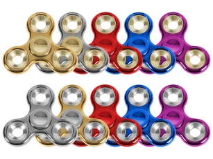 Turbo Spinner Metallic Look Farbig