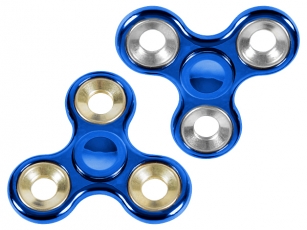Turbo Spinner Metallic Look Farbig