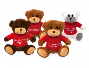 B�r mit T-shirt und spr�chen