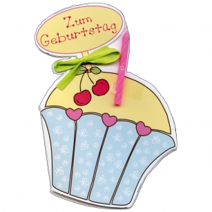 Kinder-Geburtstagskarte Prinzessin Sophie,Muffin