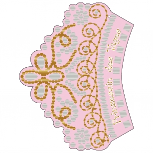 Kinder-Geburtstagskarte Prinzessin Sophie, Krone