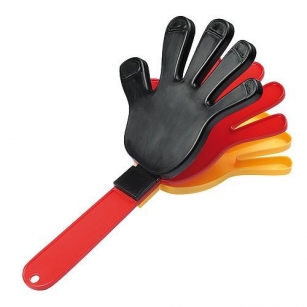 Klapper Hand - bunt
