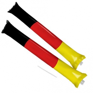 Klopfschlauch Sticks - schwarz/rot/gelb