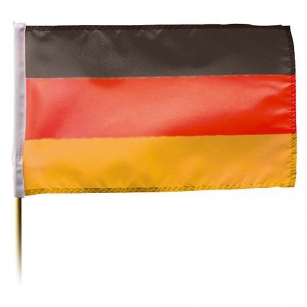Fahne Deutschland – mit Holzstab