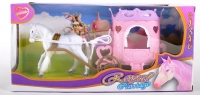Prinzessinen Kutsche mit Pferd