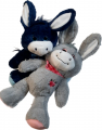 Esel mit Flicken und Tuch
