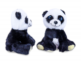 Panda sitzend mit Glitzeraugen
