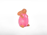 Hase sitzend, bunt